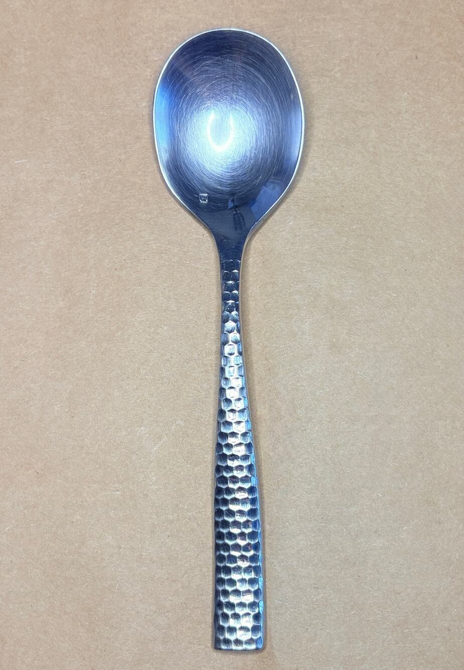 Fortessa Lucca Faceted Round Bowl Soup Bouillon Spoon 18/10 Stainless 2011-2020